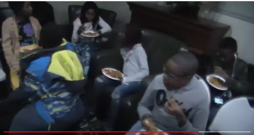 Kids eating meals